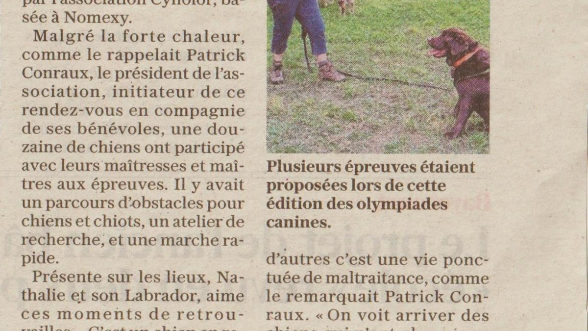 Article olympiades septembre 2026